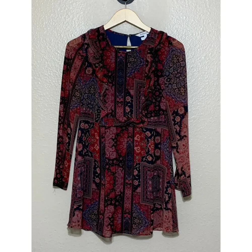 BCBGeneration Gypsy Bazaar Mini Dress boho - Picture 7 of 12